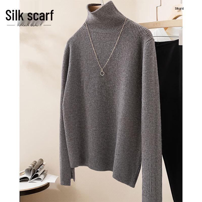 Women s Slim Fit High-Neck Pullover Sweater M
Women s Slim Fit High-Neck Pullover Sweater M