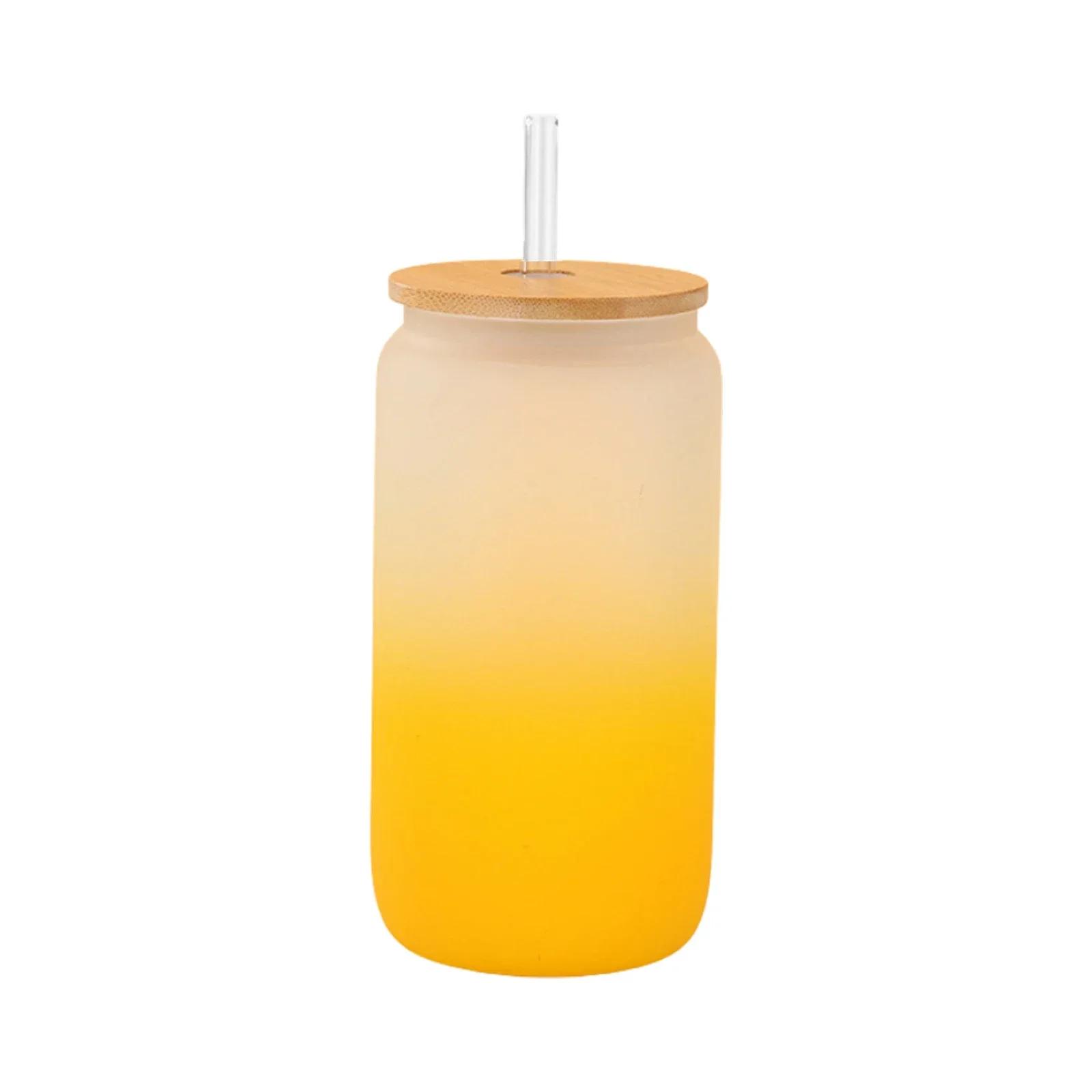 500ml Colorful Frosted Glass Cup with Lids and Straws Heat Transfer Frosted Gradient Coke Bottle Beer Mug Drinking Ware 501-600ml жёлтый
500ml Colorful Frosted Glass Cup with Lids and Straws Heat Transfer Frosted Gradient Coke Bottle Beer Mug Drinking Ware 501-600ml жёлтый