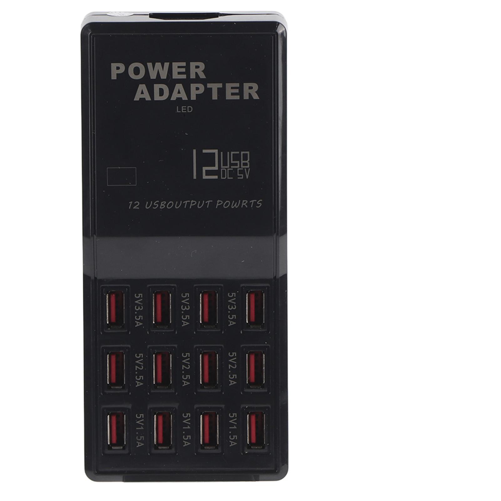 12-портовое многофункциональное быстрое зарядное устройство USB-хаб для зарядки мобильного телефона, планшета UK Plug
12-портовое многофункциональное быстрое зарядное устройство USB-хаб для зарядки мобильного телефона, планшета UK Plug