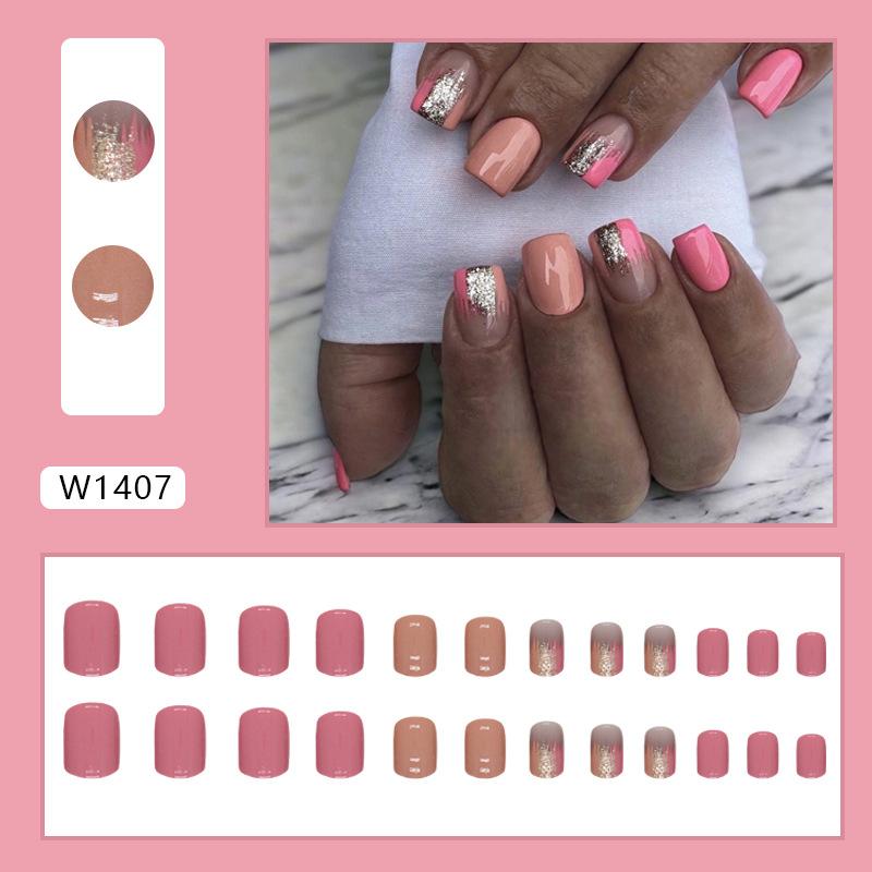 Short European and American Barbie pink and yellow jumping color Spice Girl ins wind fake nail wearable film 24 pieces
Short European and American Barbie pink and yellow jumping color Spice Girl ins wind fake nail wearable film 24 pieces