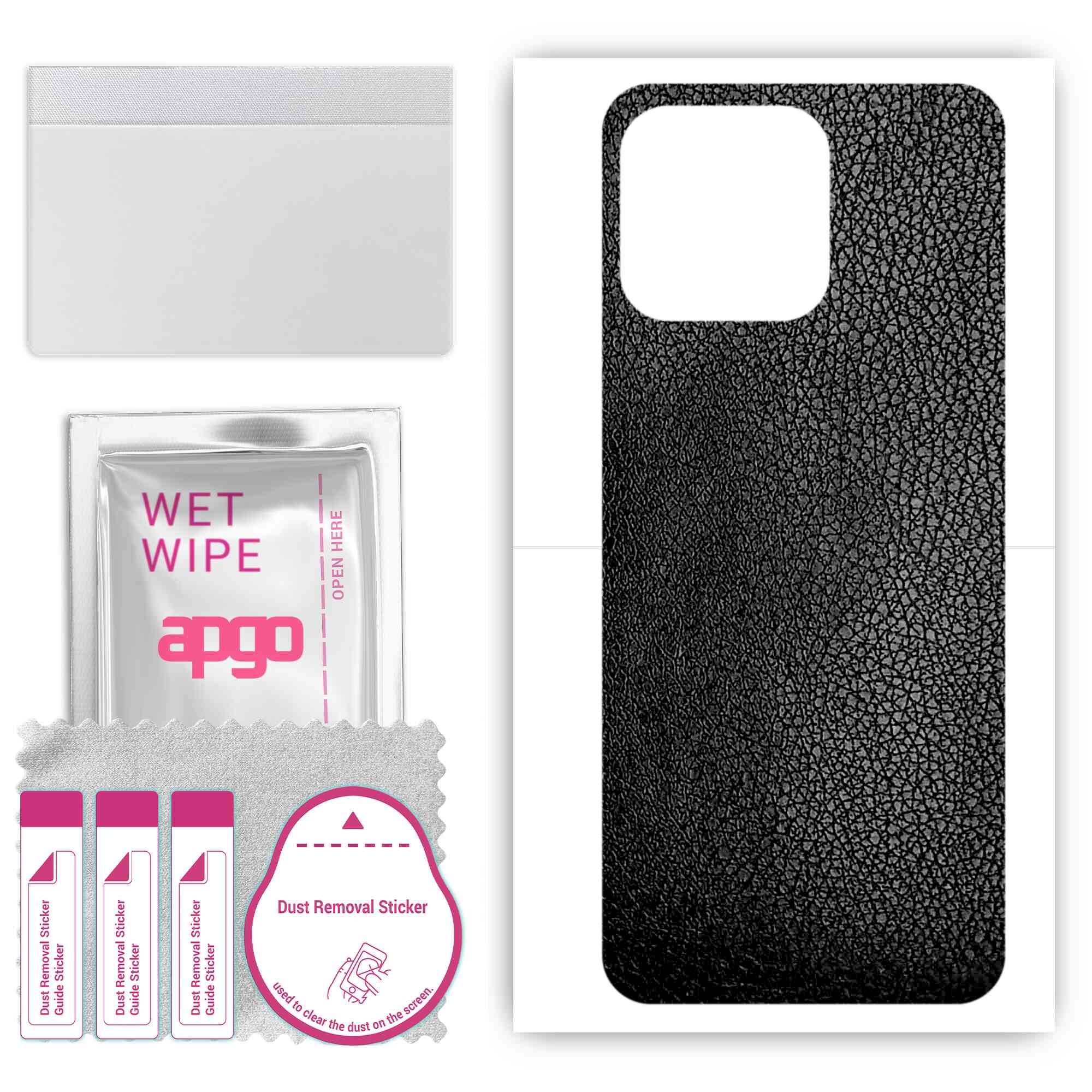 apgo Protective Skin Sticker for the back compatible with Honor X6, Wrap Film, Foil, Vinyl - Pattern Black Leather
apgo Protective Skin Sticker for the back compatible with Honor X6, Wrap Film, Foil, Vinyl - Pattern Black Leather