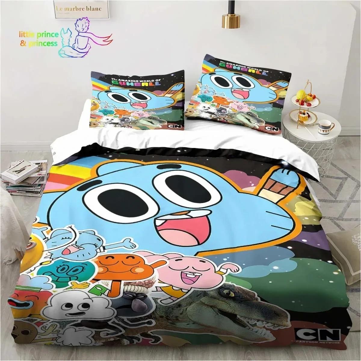 Amazing World Gumball 3D Printed Комплект постільної білизни Single Twin Full Queen Size Bed Set Adult Kid Bedroom Spaling Set US Queen 228x228cm
Amazing World Gumball 3D Printed Комплект постільної білизни Single Twin Full Queen Size Bed Set Adult Kid Bedroom Spaling Set US Queen 228x228cm