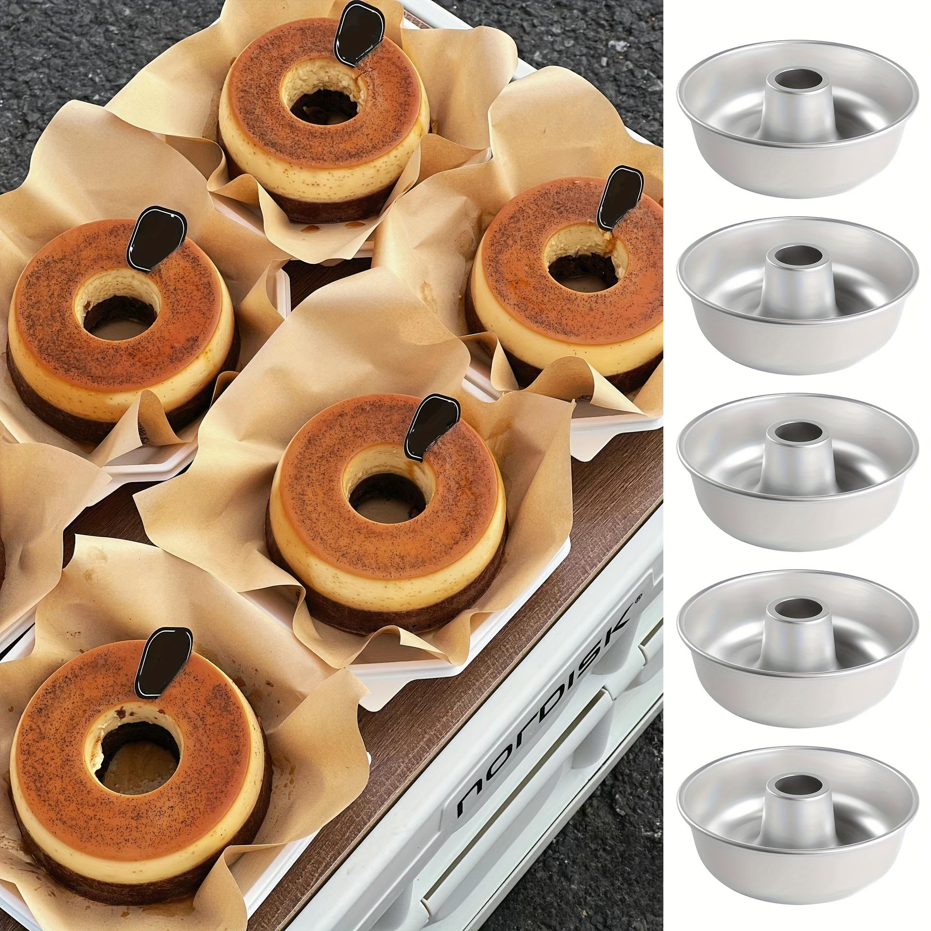 Набор из 5 штук рифленых форм для кекса с антипригарным покрытием - Идеально для выпечки на Пасху, День благодарения и День святого Валентина | Алюминиевые формы для пончиков, безопасные для духовки, для нежных десертов 5pcs