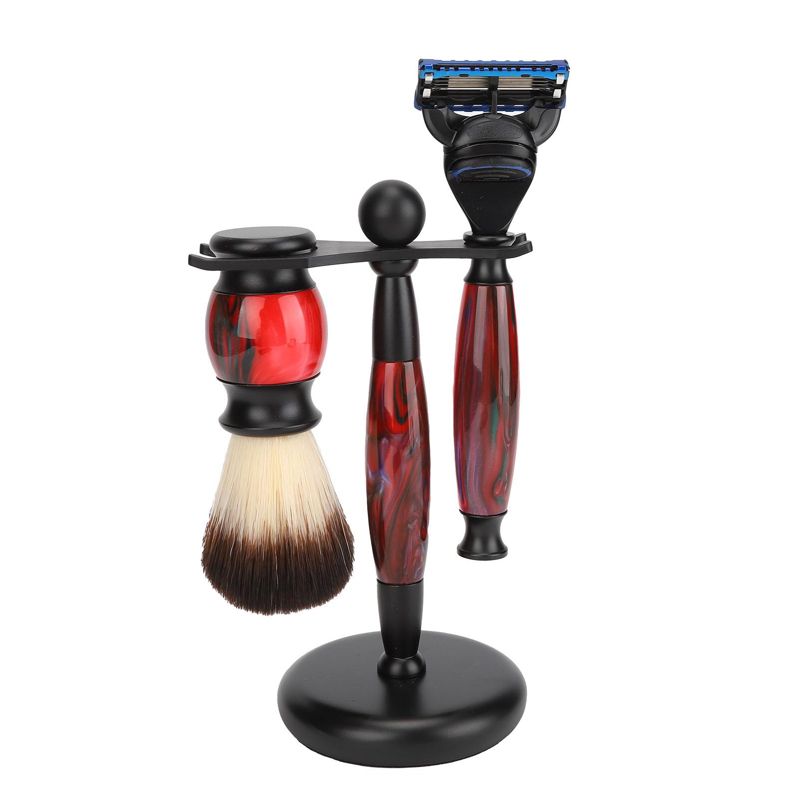 3pcs Shaving Holder Brush Set Manual Lightweight Beard Brush Holder Set with Razor for Men
3pcs Shaving Holder Brush Set Manual Lightweight Beard Brush Holder Set with Razor for Men