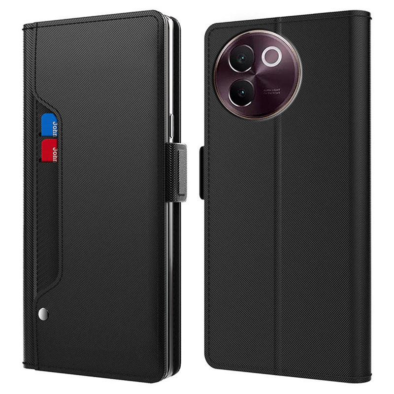 For vivo V30e 5G Case PU Leather Folio Flip Phone Cover with Mirror Black
For vivo V30e 5G Case PU Leather Folio Flip Phone Cover with Mirror Black