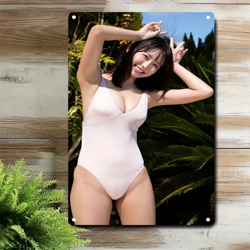 HD Metal Tin Sign Cheerful Asian Lady in Light Pink OnePiece Swimsuit Posing Outdoors Vintage Wall Art Decor for Home Bar Man C 20x30cm(7.8x11.8inch)
HD Metal Tin Sign Cheerful Asian Lady in Light Pink OnePiece Swimsuit Posing Outdoors Vintage Wall Art Decor for Home Bar Man C 20x30cm(7.8x11.8inch)