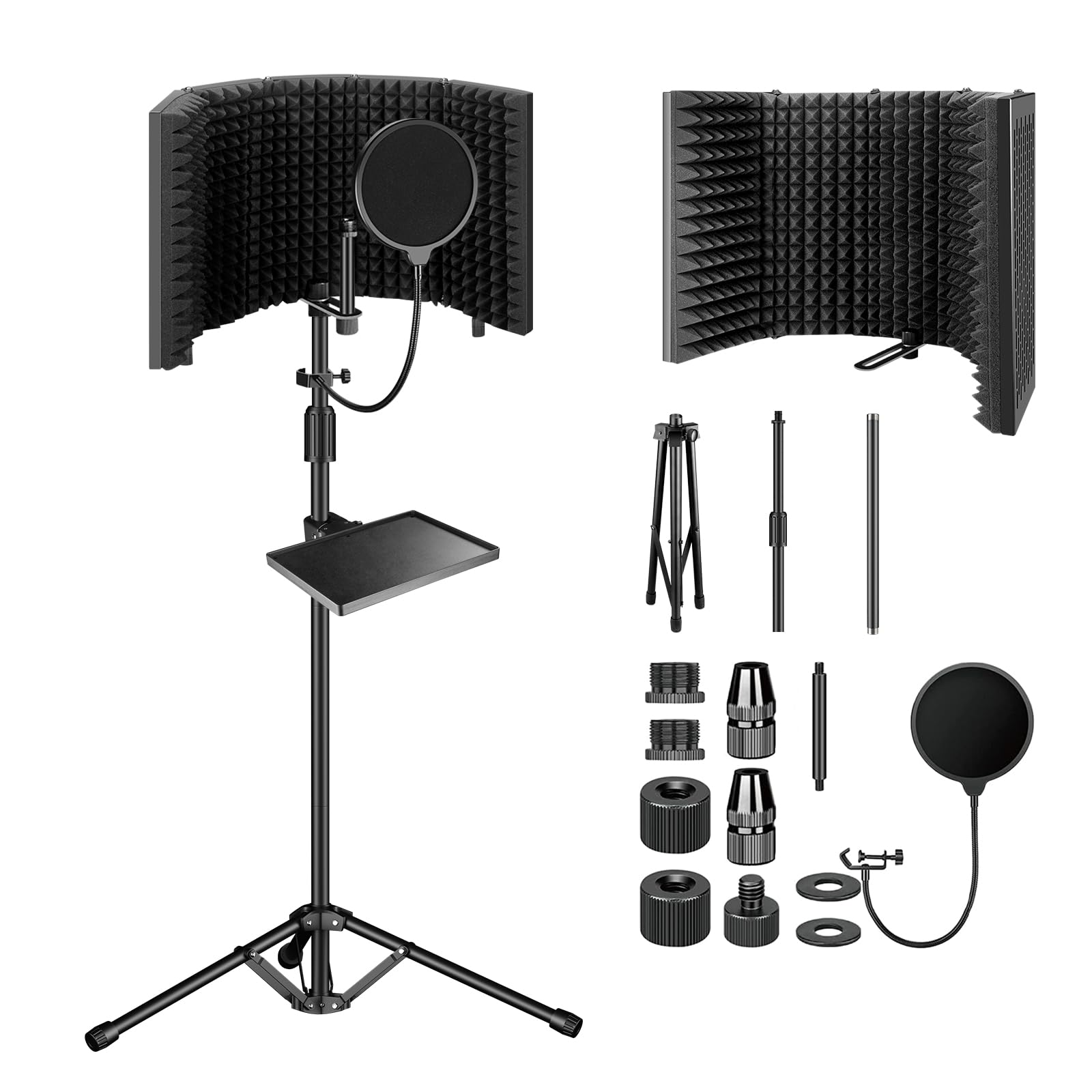 Aokeo Microphone Soundproofing and Sound Absorbing Foldable Microphone Isolator for Vocal Recording and Broadcast Reflection Recording Sound Absorbing
Aokeo Microphone Soundproofing and Sound Absorbing Foldable Microphone Isolator for Vocal Recording and Broadcast Reflection Recording Sound Absorbing