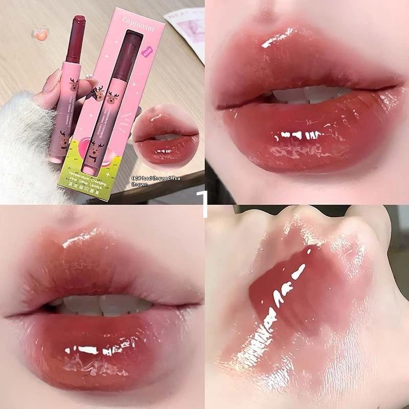 Cappuvini Shimmer Lip Jelly Pen Moisturizing Mirror Water Light Solid Lip Gloss Non-Fading Gloss Lipstick Long-Lasting Makeup
Cappuvini Shimmer Lip Jelly Pen Moisturizing Mirror Water Light Solid Lip Gloss Non-Fading Gloss Lipstick Long-Lasting Makeup