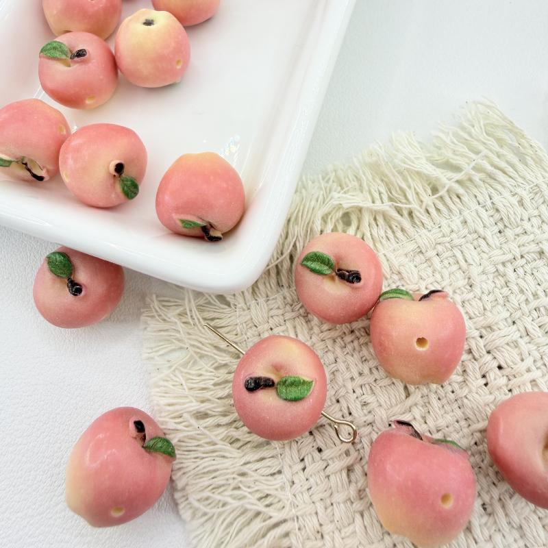 Realistic Fruit Beads 5Pcs 14x15MM 3D Resin Pendants for DIY Keychain Jewelry Making Craft Hobbies
Realistic Fruit Beads 5Pcs 14x15MM 3D Resin Pendants for DIY Keychain Jewelry Making Craft Hobbies