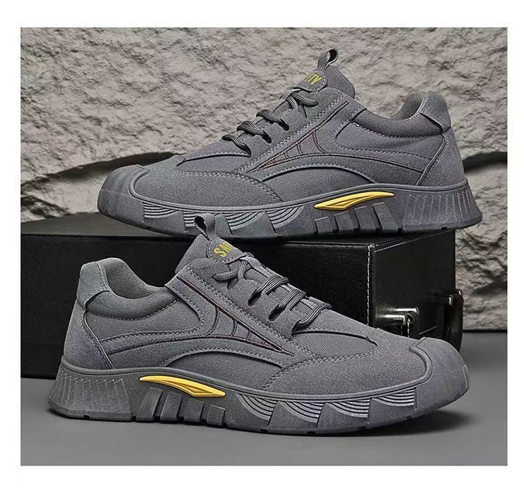 Spring and Autumn new labor insurance shoes lace-up foot models casual shoes sports shoes board shoes thick 44 сірий колір
Spring and Autumn new labor insurance shoes lace-up foot models casual shoes sports shoes board shoes thick 44 сірий колір