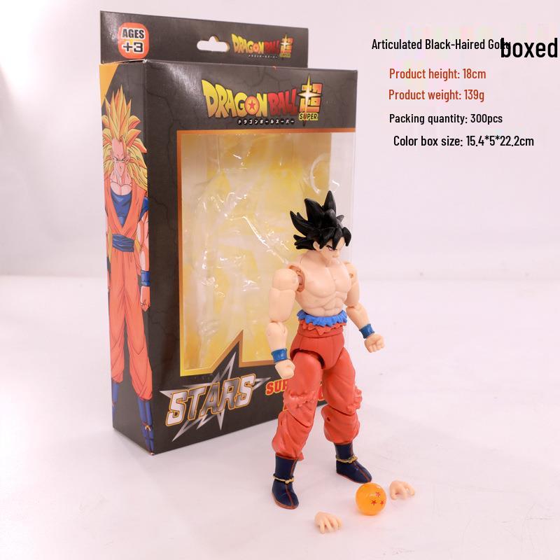 Фигурка Гоку Супер Сайяна Розе из Dragon Ball с жёлтыми волосами
Фигурка Гоку Супер Сайяна Розе из Dragon Ball с жёлтыми волосами
