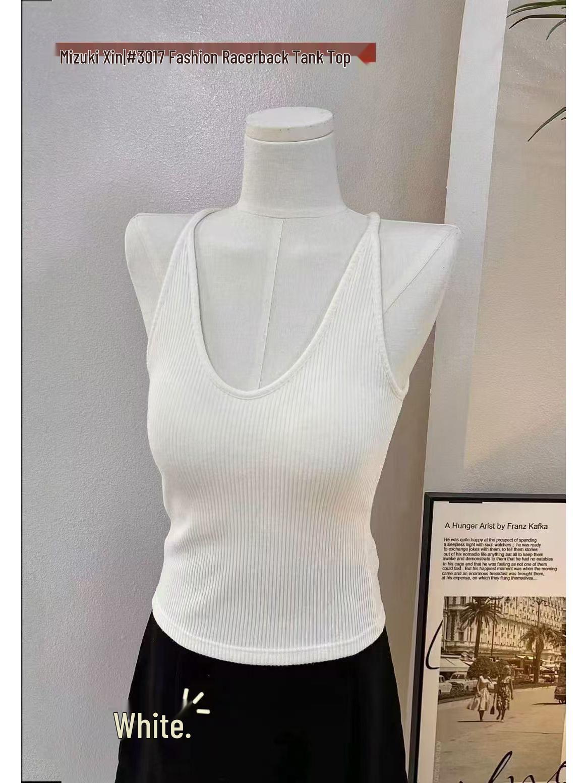 Feizi Ji 3017 Однотонный рубчатый топ-майка на тонких бретелях с встроенными чашечками для женщин One Size
Feizi Ji 3017 Однотонный рубчатый топ-майка на тонких бретелях с встроенными чашечками для женщин One Size