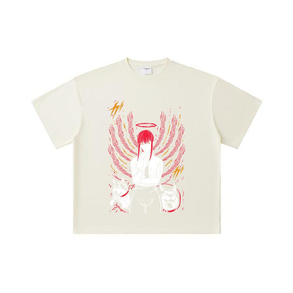 260 GSM Double Yarn 32 Count 100% Cotton Chainsaw Man V31 Makima Print Unisex Heavy Cotton T Shirt S
260 GSM Double Yarn 32 Count 100% Cotton Chainsaw Man V31 Makima Print Unisex Heavy Cotton T Shirt S