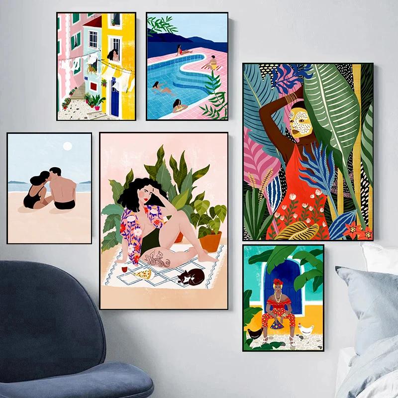 Beach Abstract Canvas Painting Women Body Print Summer Seacape Poster The Picture on The Wall Picture for Living Room Home Decor 21cm×30cm NoFrame
Beach Abstract Canvas Painting Women Body Print Summer Seacape Poster The Picture on The Wall Picture for Living Room Home Decor 21cm×30cm NoFrame