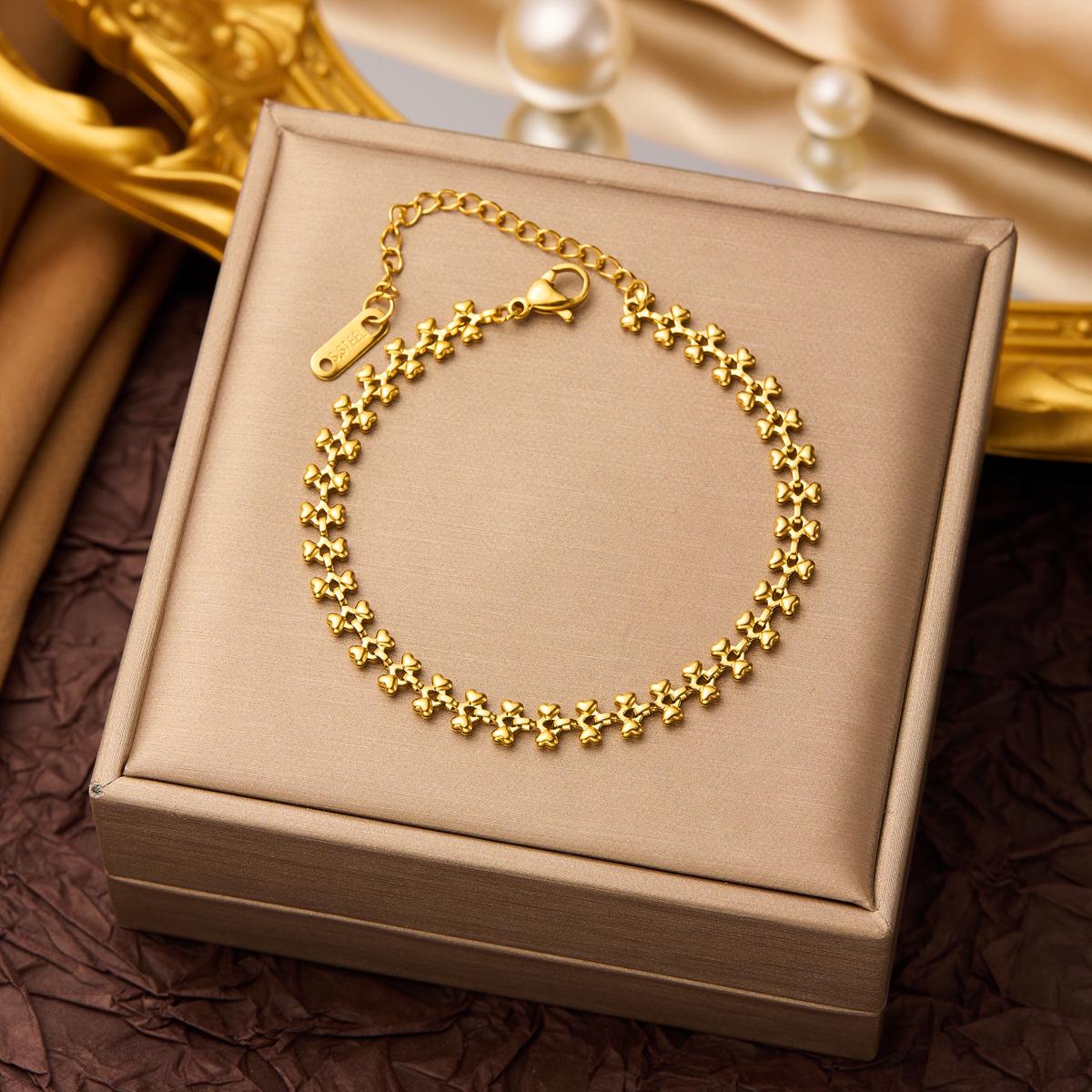 Новый модный браслет из титановой стали с невыцветающим покрытием для женщин - Универсальные тренды европейского стиля
Новый модный браслет из титановой стали с невыцветающим покрытием для женщин - Универсальные тренды европейского стиля