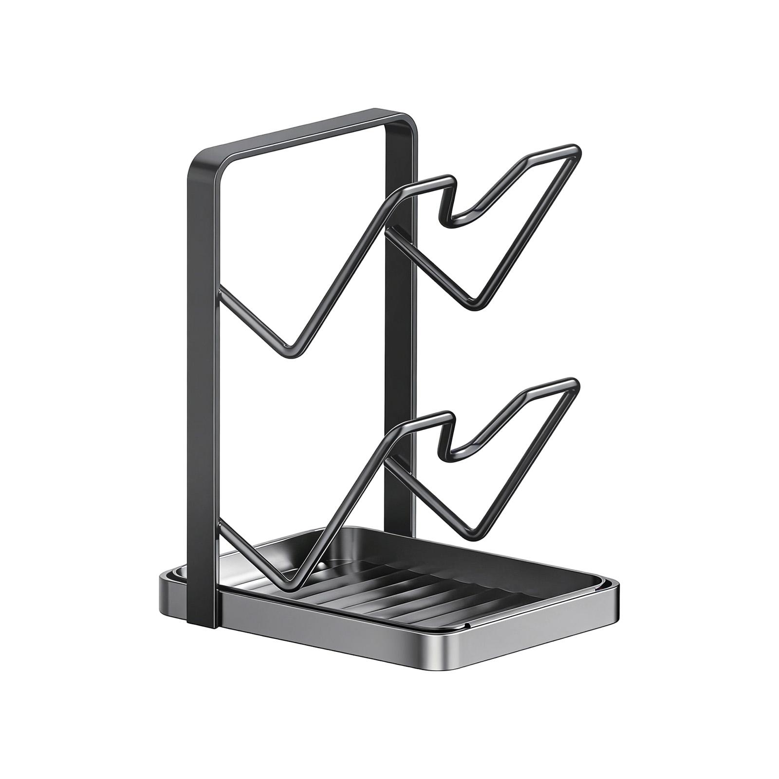 Multifunctional Kitchen Lid Holder Rack Pot Cover Organizer Stand with Utensil Holder for Countertop Storage Space Saving One Size
Multifunctional Kitchen Lid Holder Rack Pot Cover Organizer Stand with Utensil Holder for Countertop Storage Space Saving One Size
