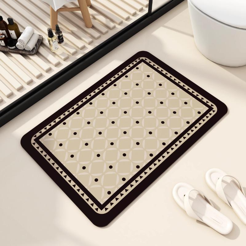 French bathroom door floor mat, diatom mud absorbent mat, bathroom non-slip mat new washbasin carpet mat 40x60cm15.7x23.6in
French bathroom door floor mat, diatom mud absorbent mat, bathroom non-slip mat new washbasin carpet mat 40x60cm15.7x23.6in