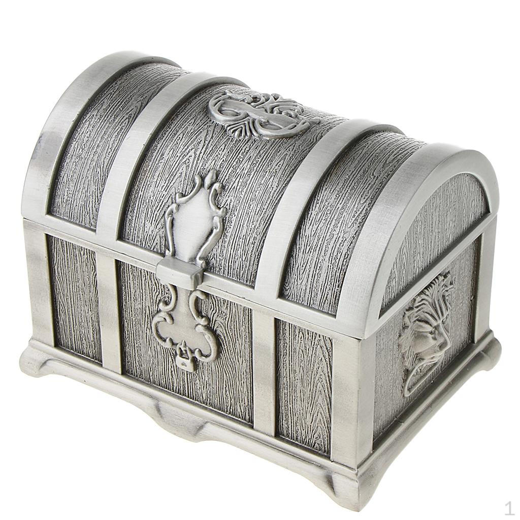 Chest Jewelry Display Trinkets Storage Box Case Organizer Antique Silver
Chest Jewelry Display Trinkets Storage Box Case Organizer Antique Silver