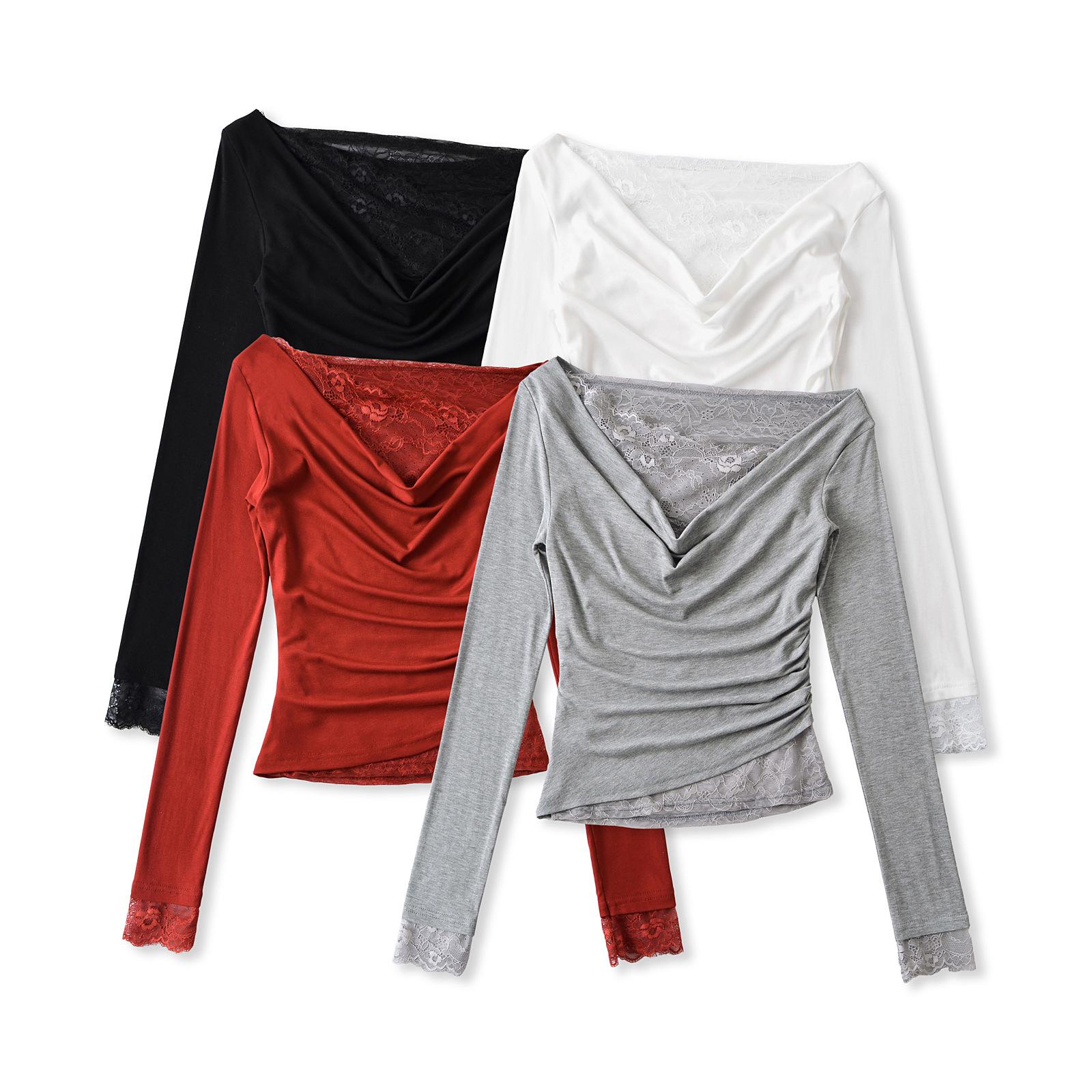 Sexy Asymmetric Ruched Lace Long Sleeve Top - Spring 2025 Large вина червоного кольору
Sexy Asymmetric Ruched Lace Long Sleeve Top - Spring 2025 Large вина червоного кольору