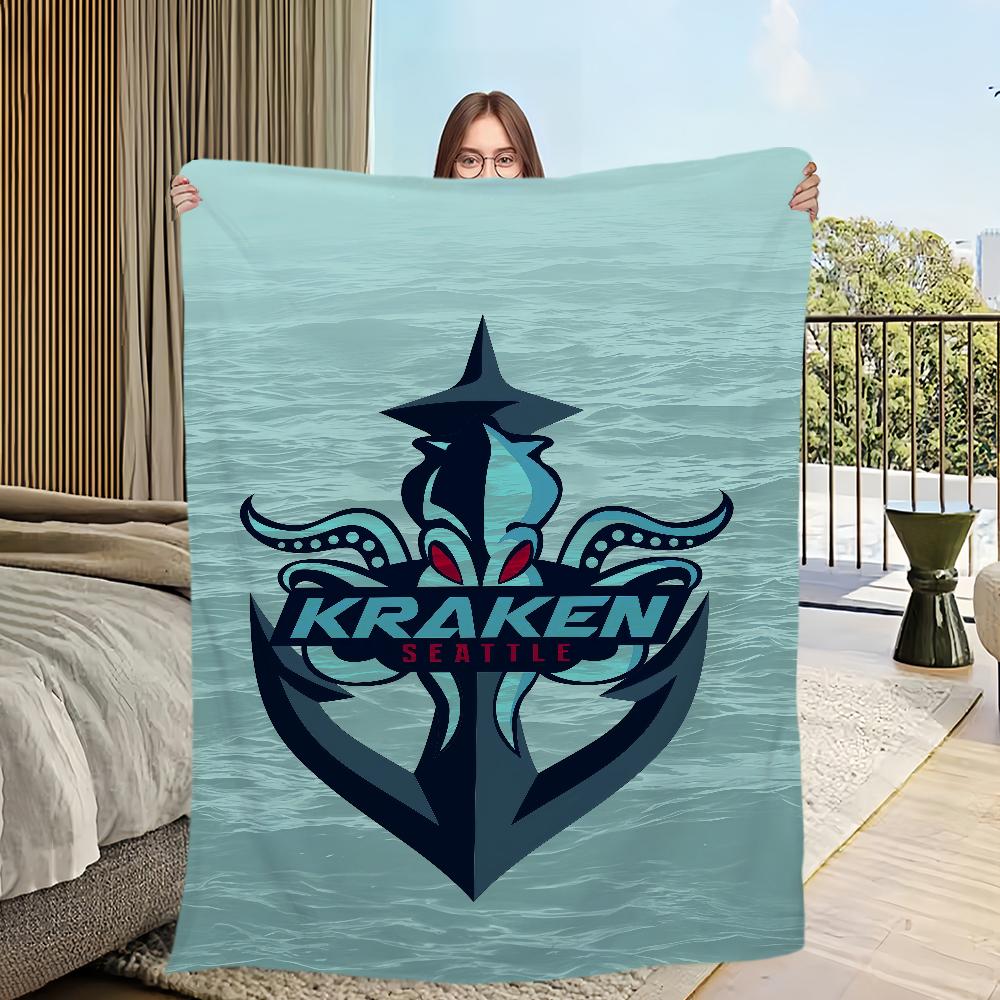 Ice hockey fashion cool The S-Seattle K-Kraken Flannel warm soft plush blanket for sofa living room office bedroom travel gift 75x90cm
Ice hockey fashion cool The S-Seattle K-Kraken Flannel warm soft plush blanket for sofa living room office bedroom travel gift 75x90cm