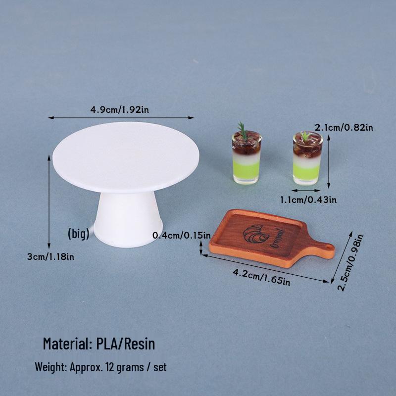 Mini Dollhouse Juice Display Tray - Handmade Decorative Table Accessory
Mini Dollhouse Juice Display Tray - Handmade Decorative Table Accessory