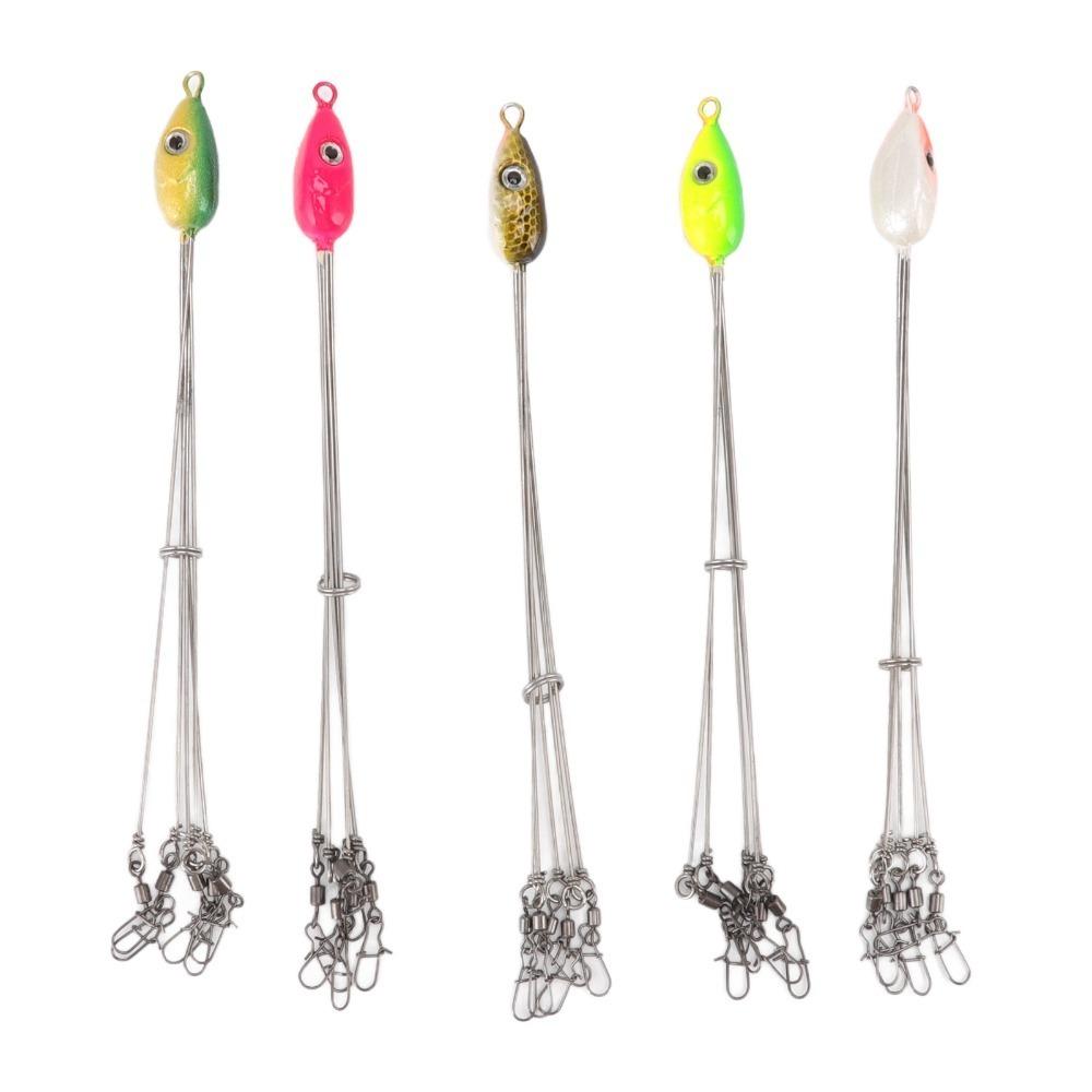 5PCS 5 Arms Umbrella Rig with Swivel Snap Fishing Umbrella Bait Striped Bass Fishing 5PCS-20.5cm
5PCS 5 Arms Umbrella Rig with Swivel Snap Fishing Umbrella Bait Striped Bass Fishing 5PCS-20.5cm