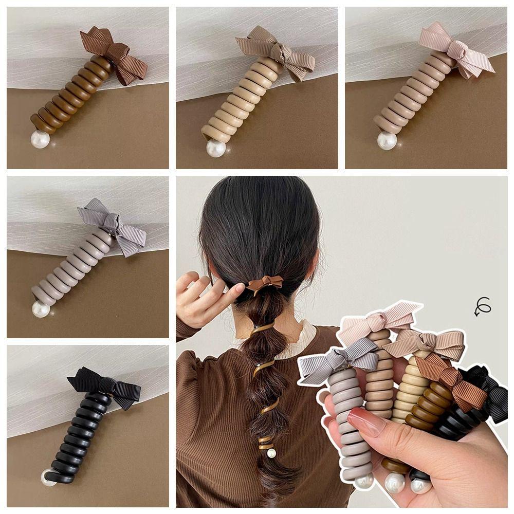 Bowknot Telephone Line Hair Ring Pearl Elastic Rubber Cute Bow Hair Rope Female/Girls
Bowknot Telephone Line Hair Ring Pearl Elastic Rubber Cute Bow Hair Rope Female/Girls