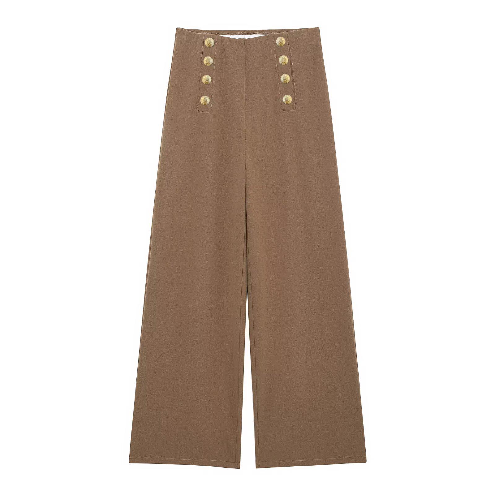 Женские двухбортные брюки широкого кроя TAOP&ZA весна/лето Large
Женские двухбортные брюки широкого кроя TAOP&ZA весна/лето Large