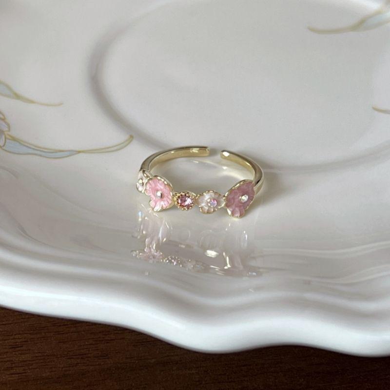Sweet Cute Drip Oil Enamel Blue Flower Rings for Women Girls Romantic Elegant Pink Crystal Opening Rings Jewelry Accessories
Sweet Cute Drip Oil Enamel Blue Flower Rings for Women Girls Romantic Elegant Pink Crystal Opening Rings Jewelry Accessories