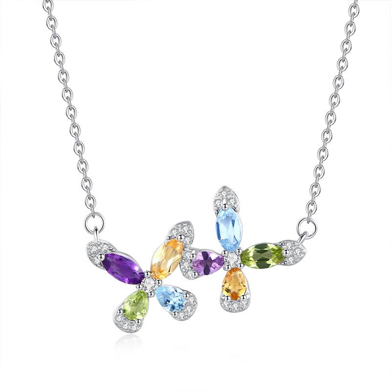 S925 silver natural crystal stone necklace summer fresh and simple rainbow crystal stone light luxury collarbone chain women s fashion jewelry gift 925 silver
S925 silver natural crystal stone necklace summer fresh and simple rainbow crystal stone light luxury collarbone chain women s fashion jewelry gift 925 silver