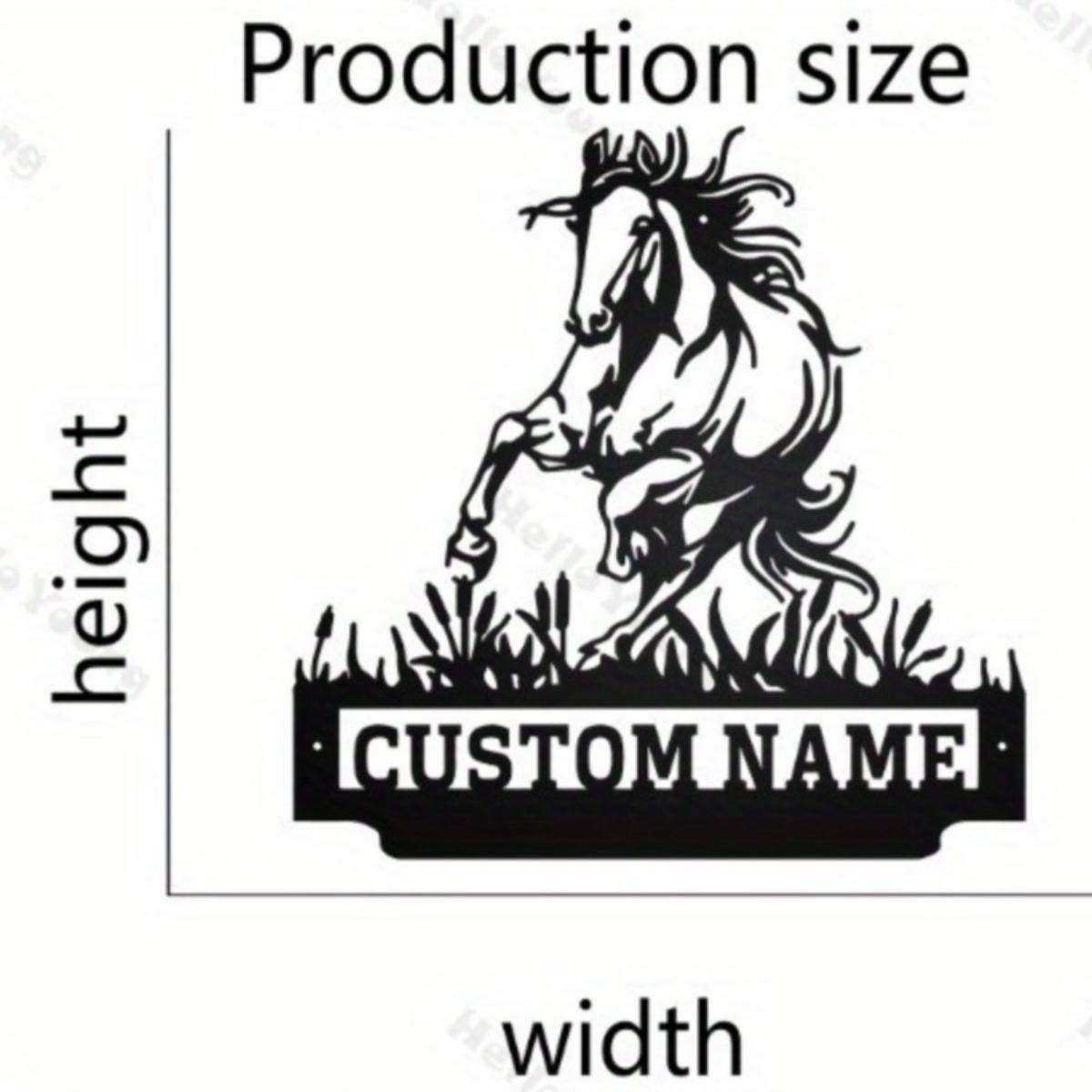 Customizable Metal Sign Horse Silhouette Personalized Wall Art Hot Sale Home Kitchen Outdoor Holiday Decor M чёрный
Customizable Metal Sign Horse Silhouette Personalized Wall Art Hot Sale Home Kitchen Outdoor Holiday Decor M чёрный