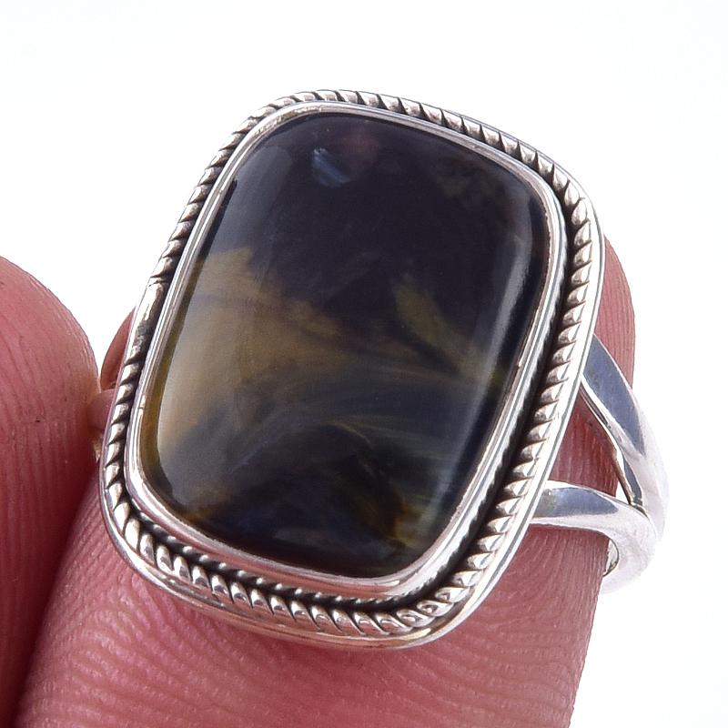 Natural Pietersite Gemstone Handmade 925 Solid Sterling Silver Ring Size 6 e5r64
Natural Pietersite Gemstone Handmade 925 Solid Sterling Silver Ring Size 6 e5r64