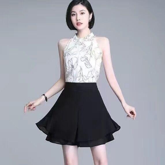 Double-Layer Chiffon High-Waist Wide-Leg Pants with Pockets - Versatile Summer Outerwear/Shorts/Skirt Pants 3XL Suitable for 130-140 jin
Double-Layer Chiffon High-Waist Wide-Leg Pants with Pockets - Versatile Summer Outerwear/Shorts/Skirt Pants 3XL Suitable for 130-140 jin