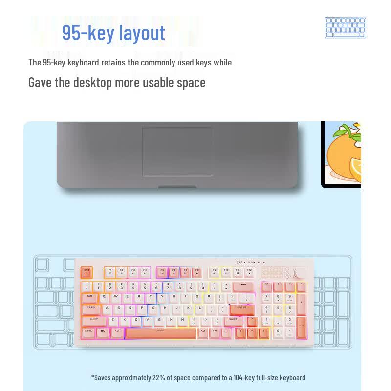 Lenovo K2 95-Key Wired Silent Keyboard with Gasket Structure
Lenovo K2 95-Key Wired Silent Keyboard with Gasket Structure