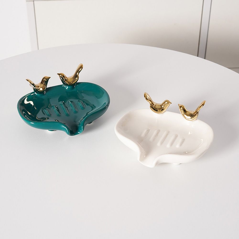 Self Draining Birdie Art Soap Holder Ceramics Soap Drying Rack Soap Organizer темно-зелений колір
Self Draining Birdie Art Soap Holder Ceramics Soap Drying Rack Soap Organizer темно-зелений колір