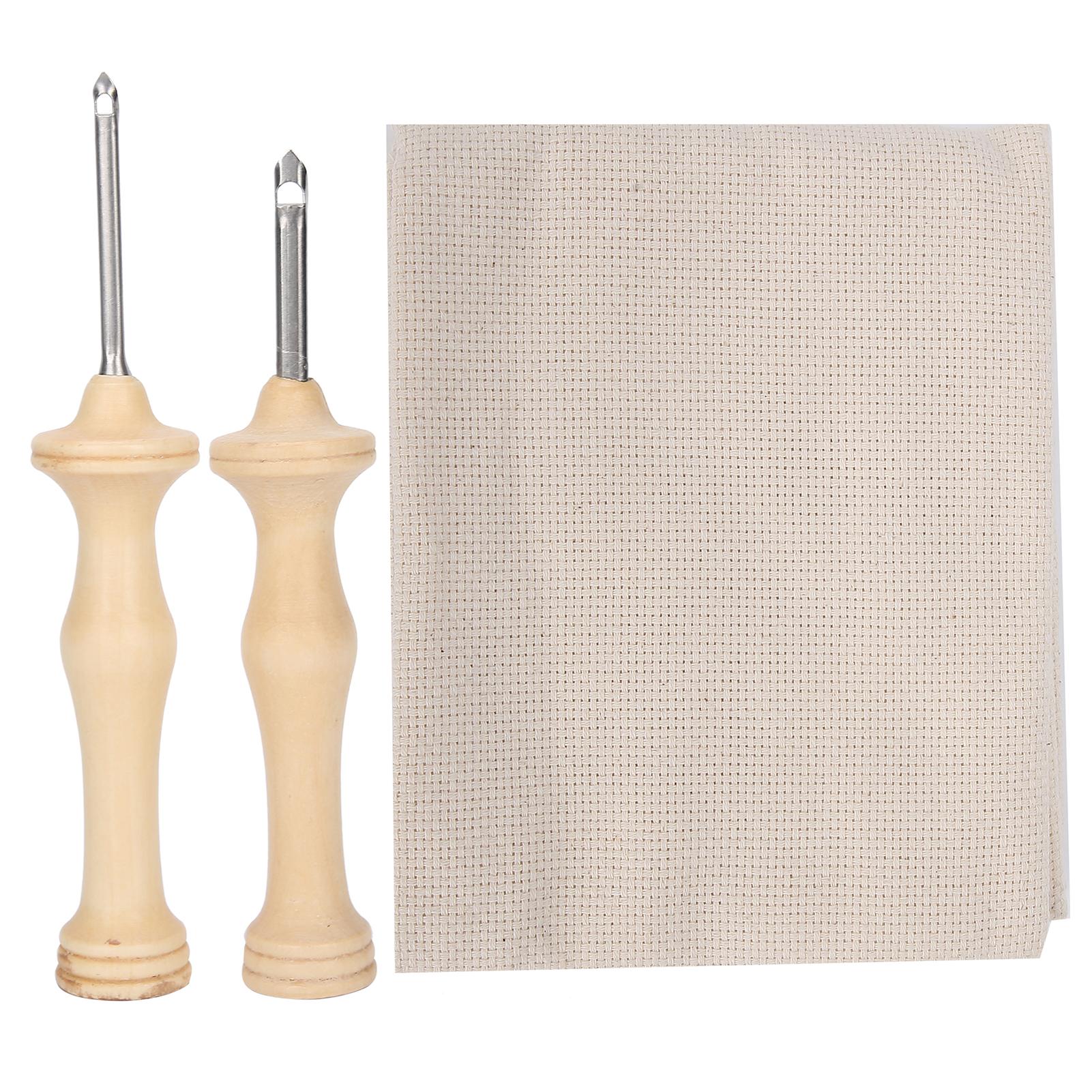 2pcs Embroidery Punch Pens Cloth Sewing Embroidery Needles Weaving Tool with Wooden Handle
2pcs Embroidery Punch Pens Cloth Sewing Embroidery Needles Weaving Tool with Wooden Handle