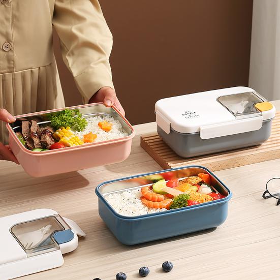 1 комплект контейнера для пищевых продуктов, слот для столовых приборов, ежедневное использование, удобный для переноски ящик для хранения школьных обедов, прочная упаковка
1 комплект контейнера для пищевых продуктов, слот для столовых приборов, ежедневное использование, удобный для переноски ящик для хранения школьных обедов, прочная упаковка