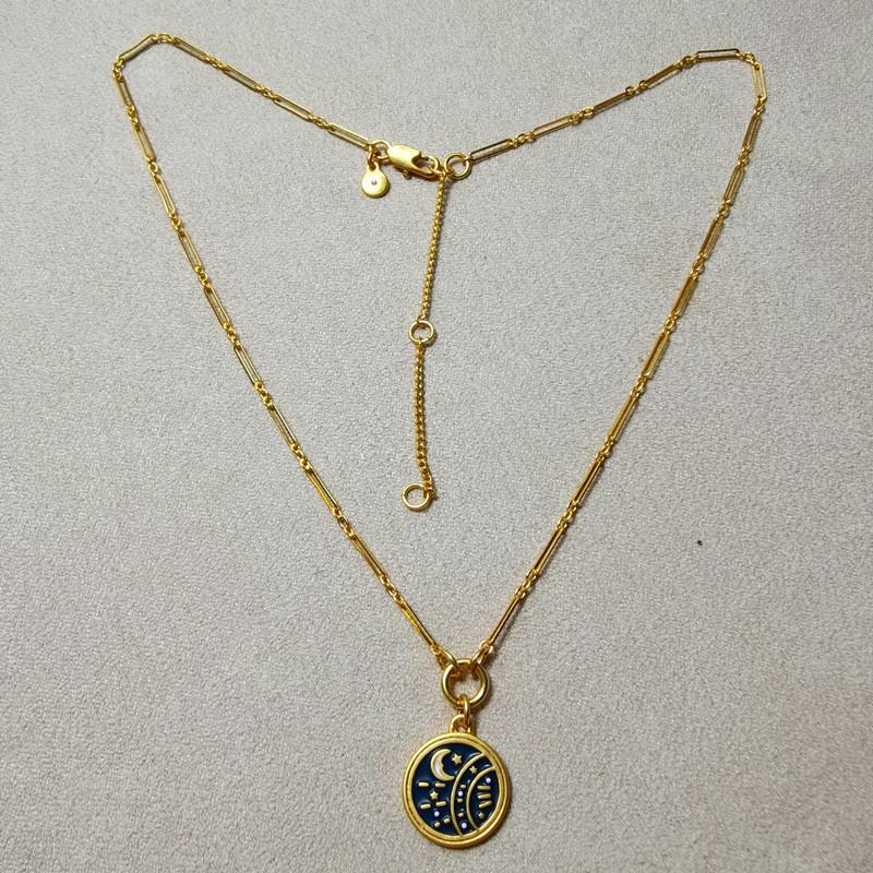Meier Vintage enamel ink blue star and moon clavicle chain pendant necklace золотой
Meier Vintage enamel ink blue star and moon clavicle chain pendant necklace золотой