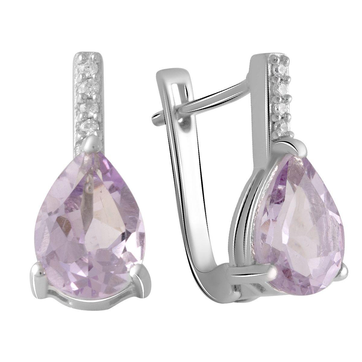 Срібні сережки з аметистом 3.125ct (2060604) перська-рожевий колір
Срібні сережки з аметистом 3.125ct (2060604) перська-рожевий колір