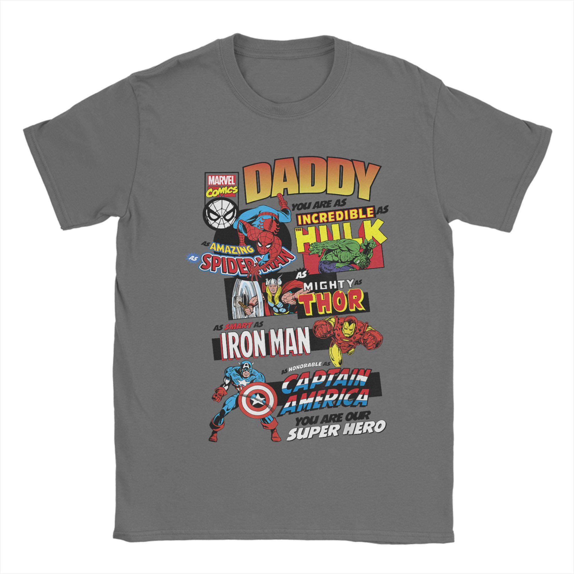 Avengers Father s Day Retro Comic Dad T-Shirt Men Cartoon Funny Cotton Tee Crewneck Short Sleeve T Shirts Unique merchandise XL
Avengers Father s Day Retro Comic Dad T-Shirt Men Cartoon Funny Cotton Tee Crewneck Short Sleeve T Shirts Unique merchandise XL