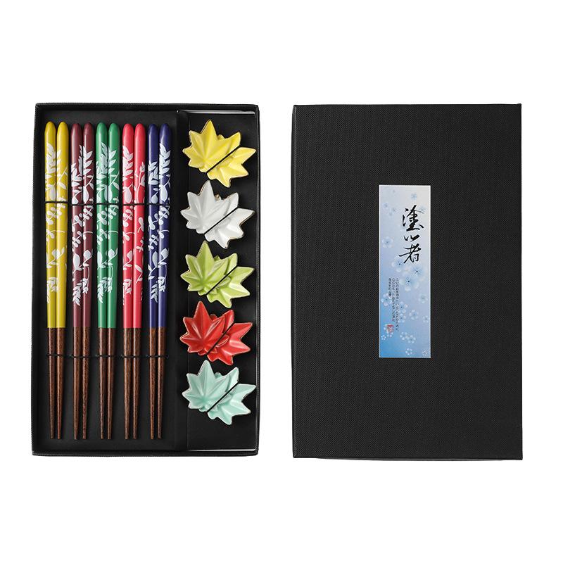 Japanese Chopsticks Gift Set of 5 High-End Tableware Cherry Blossom Holder Household Utensils for Dining Ceramic Chopsticks
Japanese Chopsticks Gift Set of 5 High-End Tableware Cherry Blossom Holder Household Utensils for Dining Ceramic Chopsticks
