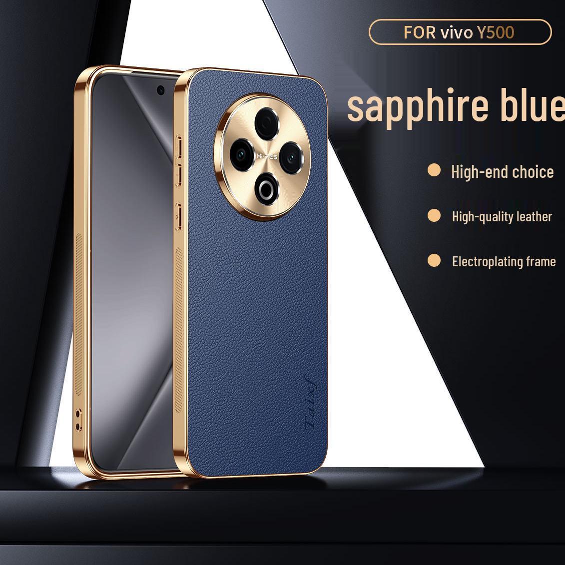 Vivoy Y500/Y300Pro Electroplated Lychee Leather Phone Case - All-Inclusive, Anti-Drop, Soft Edges, Unisex vivo Y300Pro+
Vivoy Y500/Y300Pro Electroplated Lychee Leather Phone Case - All-Inclusive, Anti-Drop, Soft Edges, Unisex vivo Y300Pro+