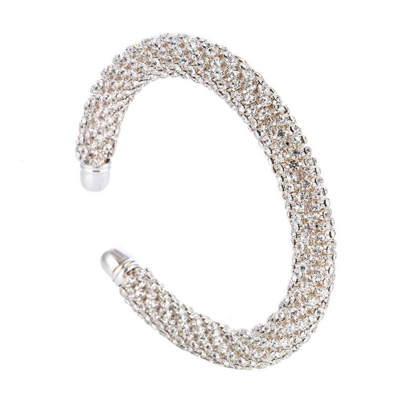 Open Cuff Bracelets Bangles For Women Gold Copper Color Crystal Rhinestone Chain Expandable Bracelet Zircon Gift High Quality мідний
Open Cuff Bracelets Bangles For Women Gold Copper Color Crystal Rhinestone Chain Expandable Bracelet Zircon Gift High Quality мідний