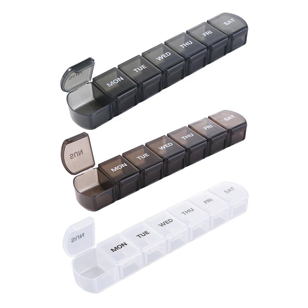 Separate Compartments 7 Days Pill Storage Box Travel Pill Case Medicine Boxes Mini Dispensers сірий
Separate Compartments 7 Days Pill Storage Box Travel Pill Case Medicine Boxes Mini Dispensers сірий