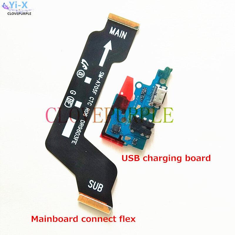 Плата разъема USB-порта для зарядки + гибкий кабель материнской платы для Samsung Galaxy A70 A705F
Плата разъема USB-порта для зарядки + гибкий кабель материнской платы для Samsung Galaxy A70 A705F