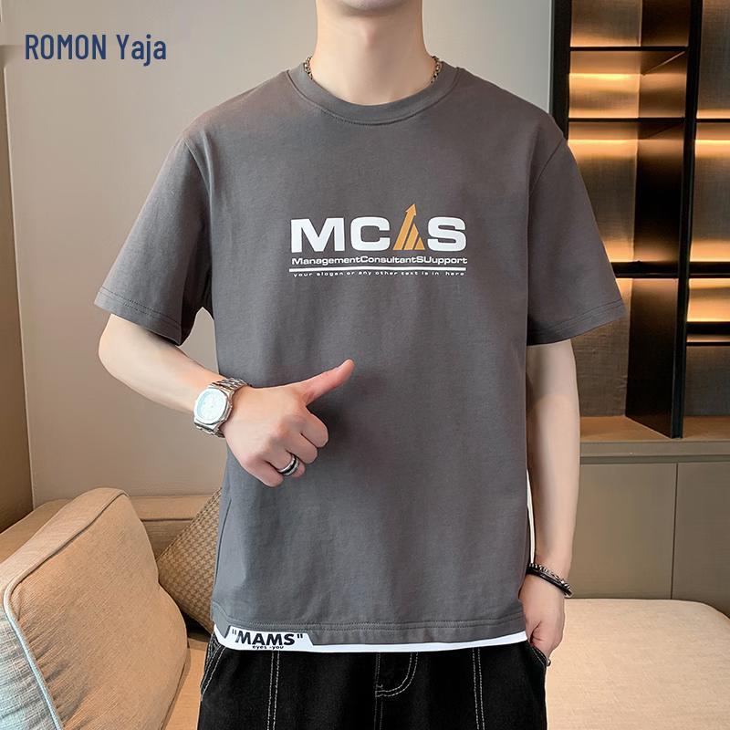 ROMON Men s Pure Cotton Short Sleeve Round Neck T-Shirt M
ROMON Men s Pure Cotton Short Sleeve Round Neck T-Shirt M