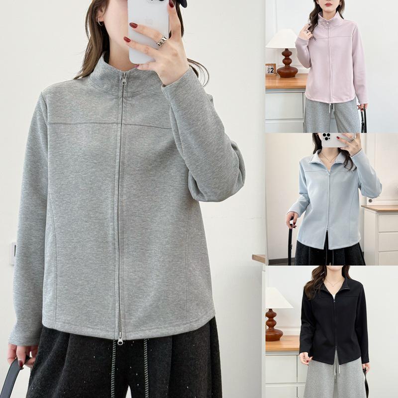 S41 Plus Size Women s Spring Stand Collar Zipper Cardigan - Loose & Slimming Korean Style Hoodie Jacket 4XL (recommended 180-200 jin) серый
S41 Plus Size Women s Spring Stand Collar Zipper Cardigan - Loose & Slimming Korean Style Hoodie Jacket 4XL (recommended 180-200 jin) серый