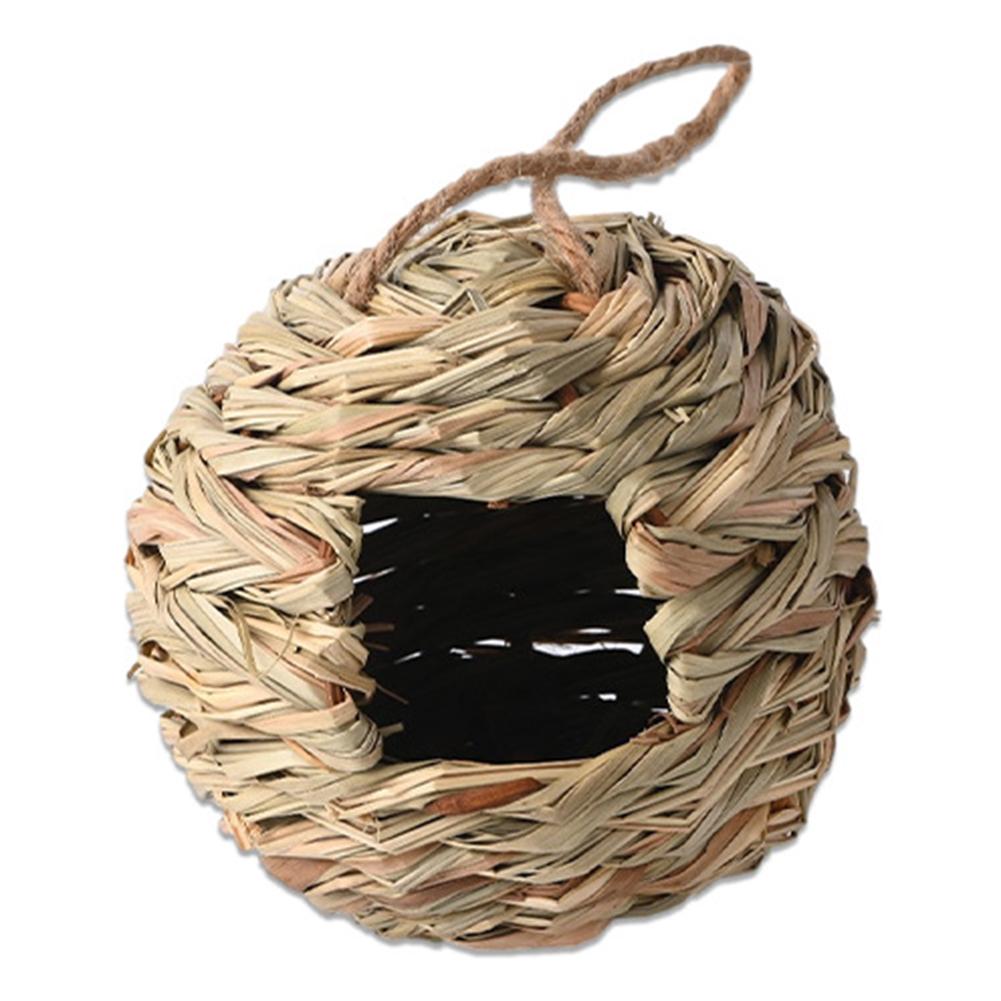 Handwoven Round Grass Bird Cage Birdhouse Craft Hanging Outdoor Natural Straw Bird Shelter Nest Pet Accessories
Handwoven Round Grass Bird Cage Birdhouse Craft Hanging Outdoor Natural Straw Bird Shelter Nest Pet Accessories