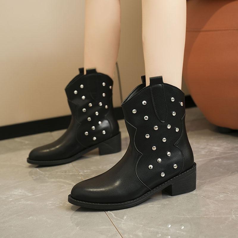 Мода 2024 Европейская и американская мода Новый стиль Круглый носок Металлические точки Декорированные Ботильоны Женские Повседневные Короткие Модные Ботинки 36
Мода 2024 Европейская и американская мода Новый стиль Круглый носок Металлические точки Декорированные Ботильоны Женские Повседневные Короткие Модные Ботинки 36