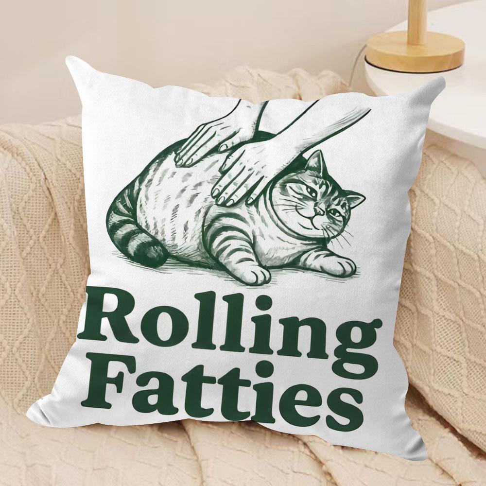 Funny Rolling Fatties Cat Cushion Cover Short plush Doublesided Print Square Throw Pillow Covers Sofa Home Cushion Decor 30x30cm
Funny Rolling Fatties Cat Cushion Cover Short plush Doublesided Print Square Throw Pillow Covers Sofa Home Cushion Decor 30x30cm